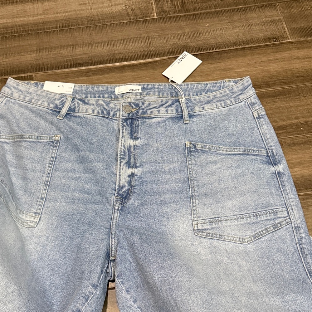 New Vervet High Rise Baggy Barrel Jeans 24W - Picture 6 of 12